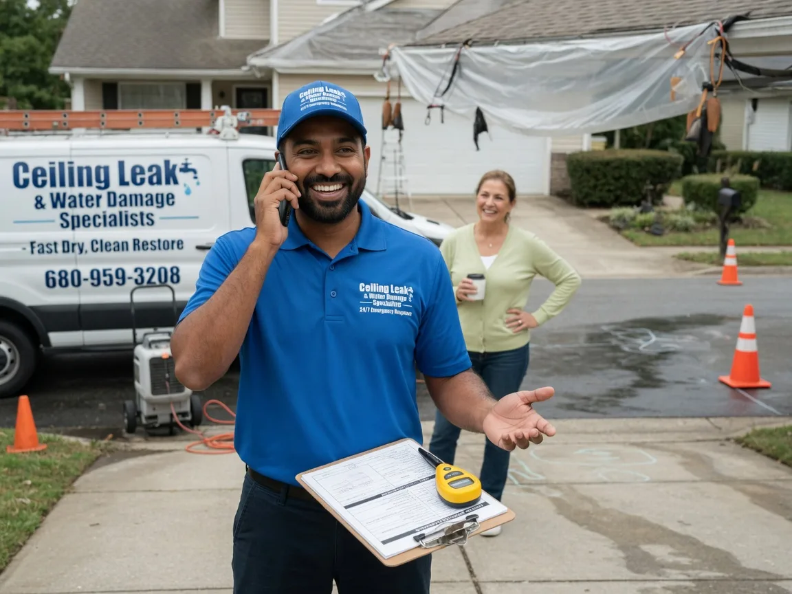 Ceiling Leak Cleanup Mount Ayr, IA FAQs